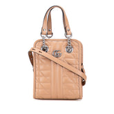 グッチ GGマーモント キルティング ハンドバッグ ショルダーバッグ 2WAY 696123 ベージュ レザー レディース GUCCI 【中古】